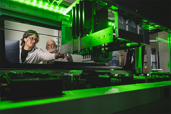 Scientists work in research facility